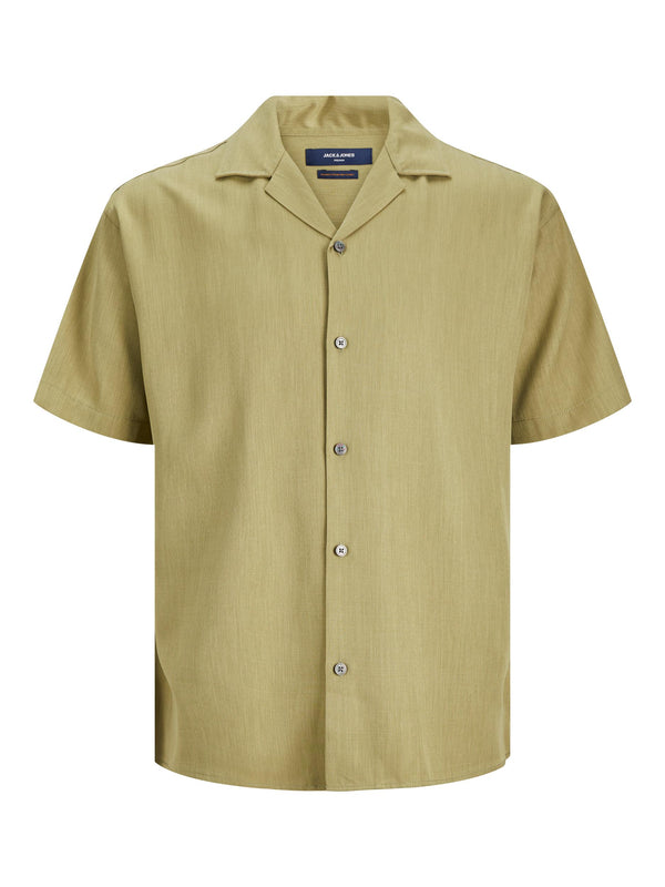 'Blujude' Short Sleeve Linen Shirt