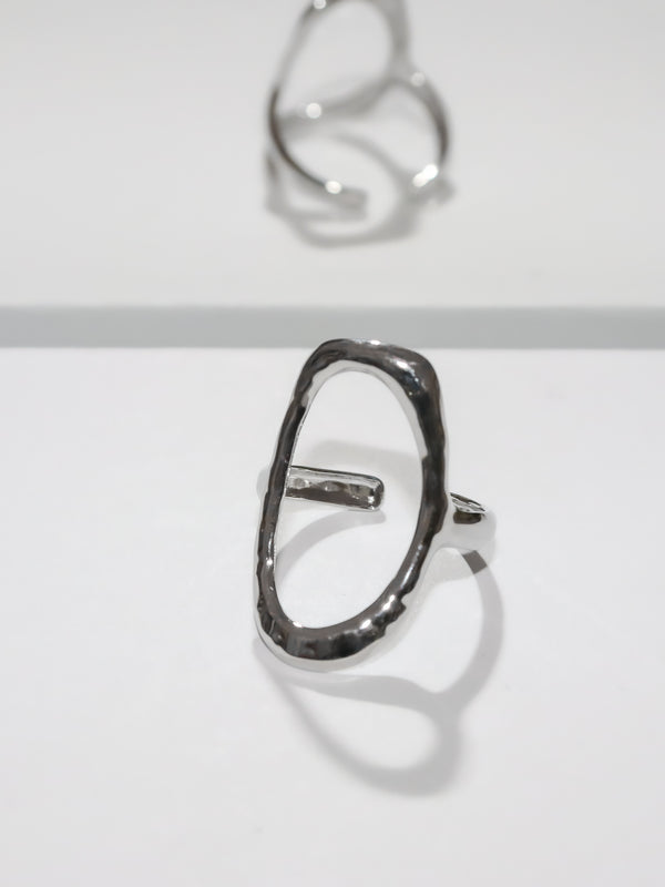 MODESPOT DESIGN waterproof verstelbare ring met asymmetrische ovaal
